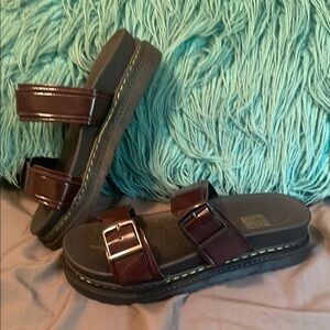 Brown Double Strap Sandals brand new brown sandals EU37